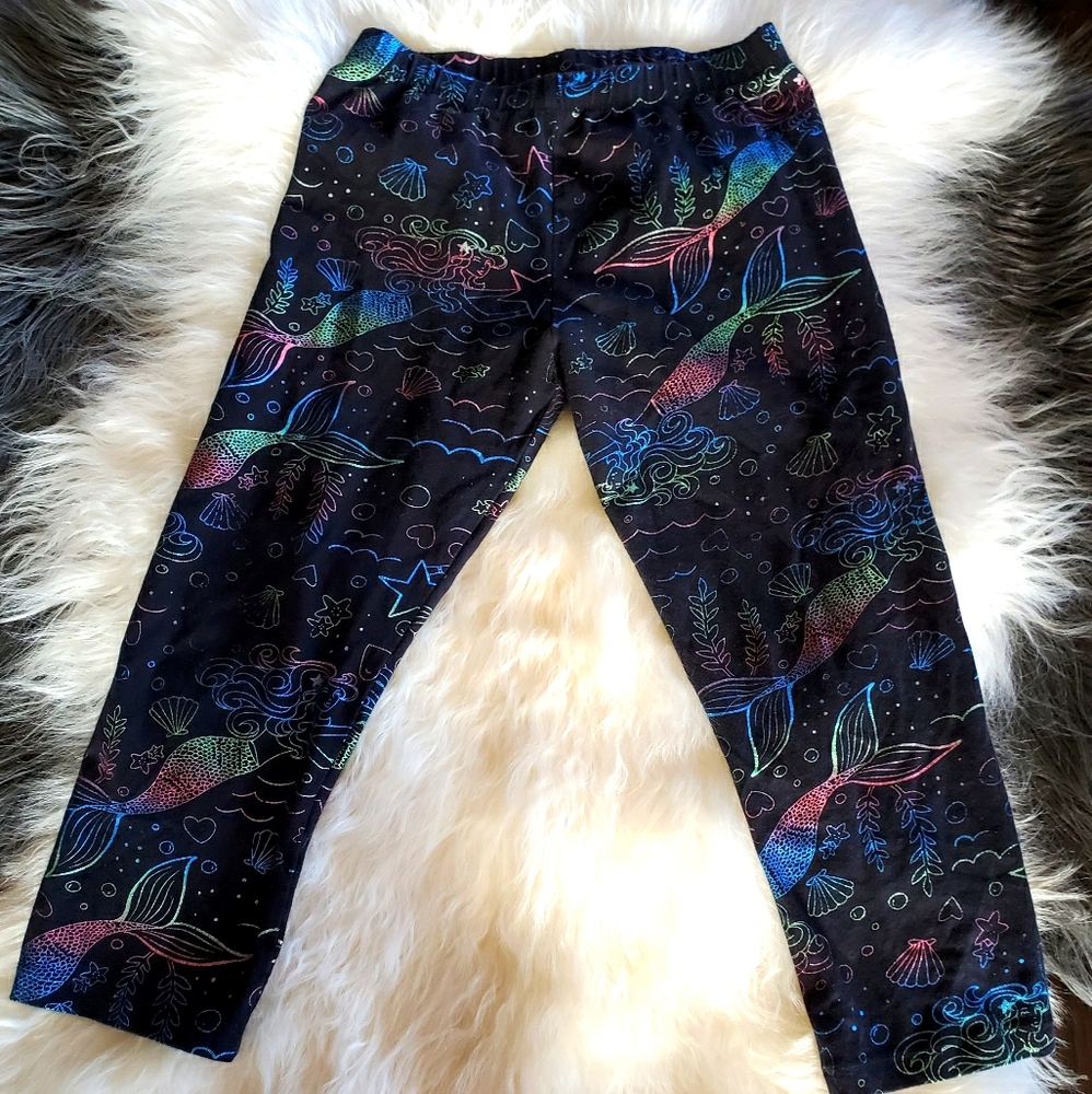 Girls capri mermaid leggings - Picture 2 of 5